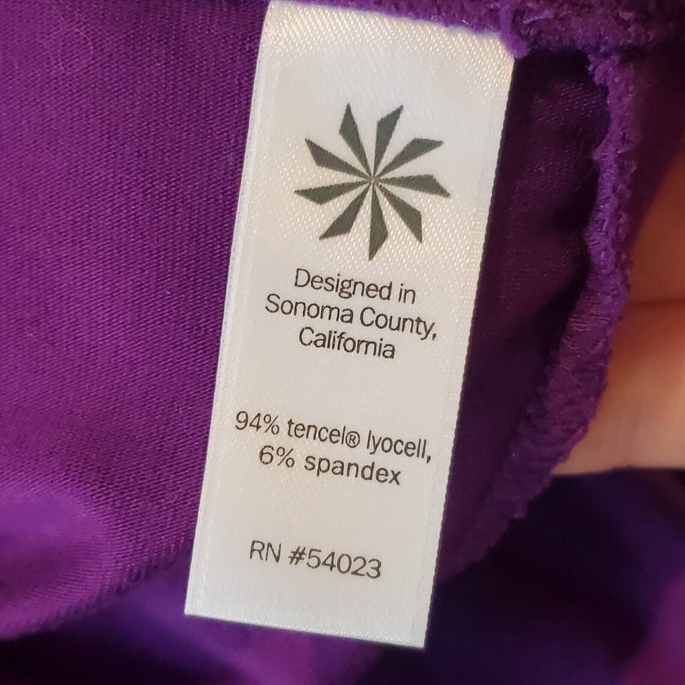ATHLETA Medium Purple Fold-Down High Waist Nusa Stretch Lycra Yoga Skirt | Med - Picture 6 of 7
